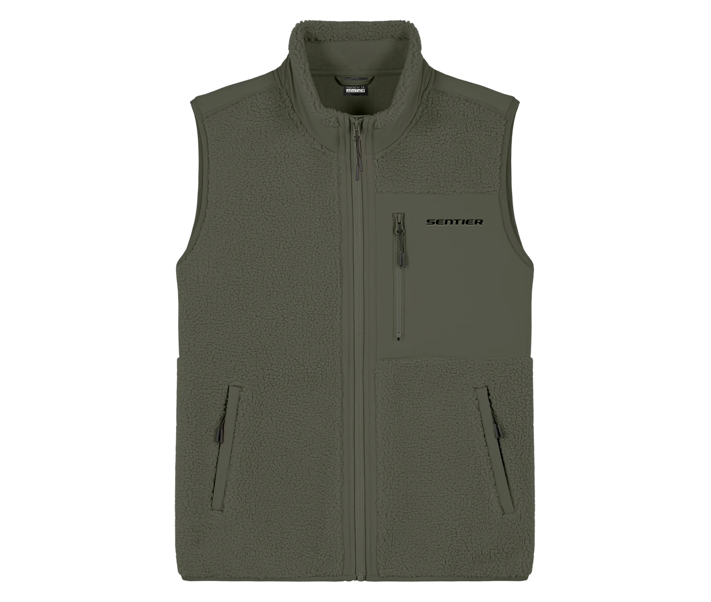 POLAIRE SANS MANCHES KAKI SENTIER