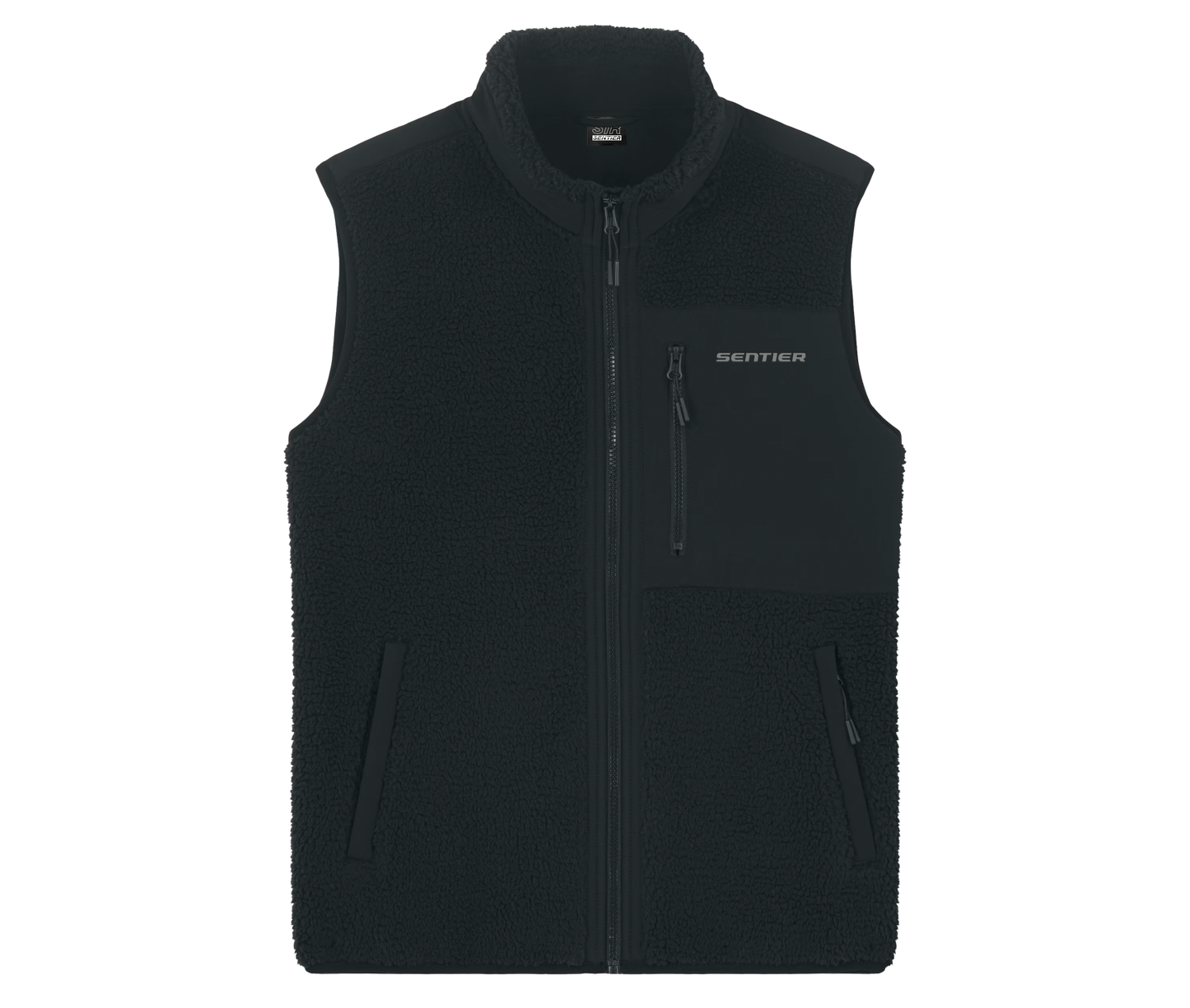 POLAIRE SANS MANCHES NOIR SENTIER