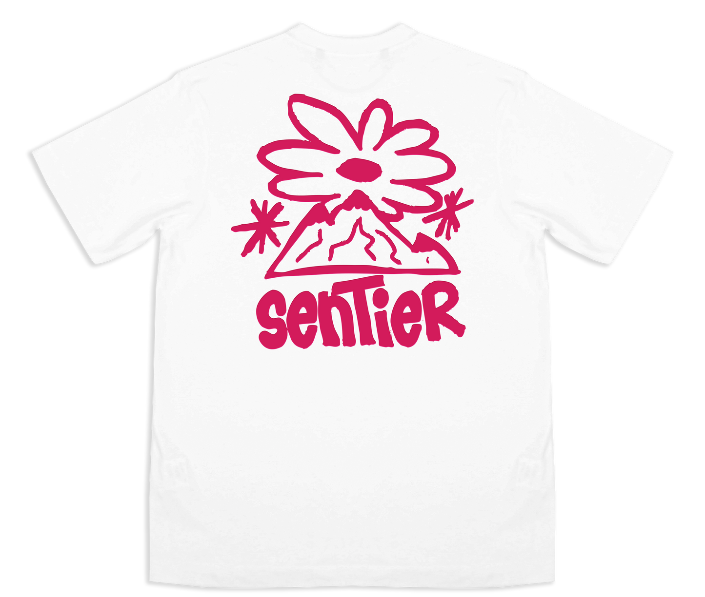 TEE-SHIRT PINK MOUNTAINS