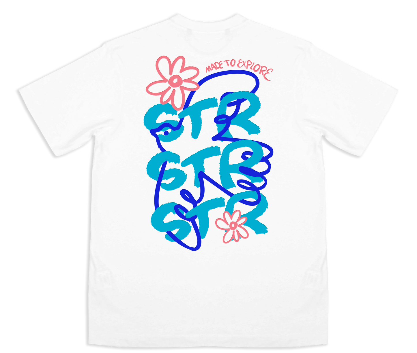 TEE-SHIRT FLOWER BIRD WHITE