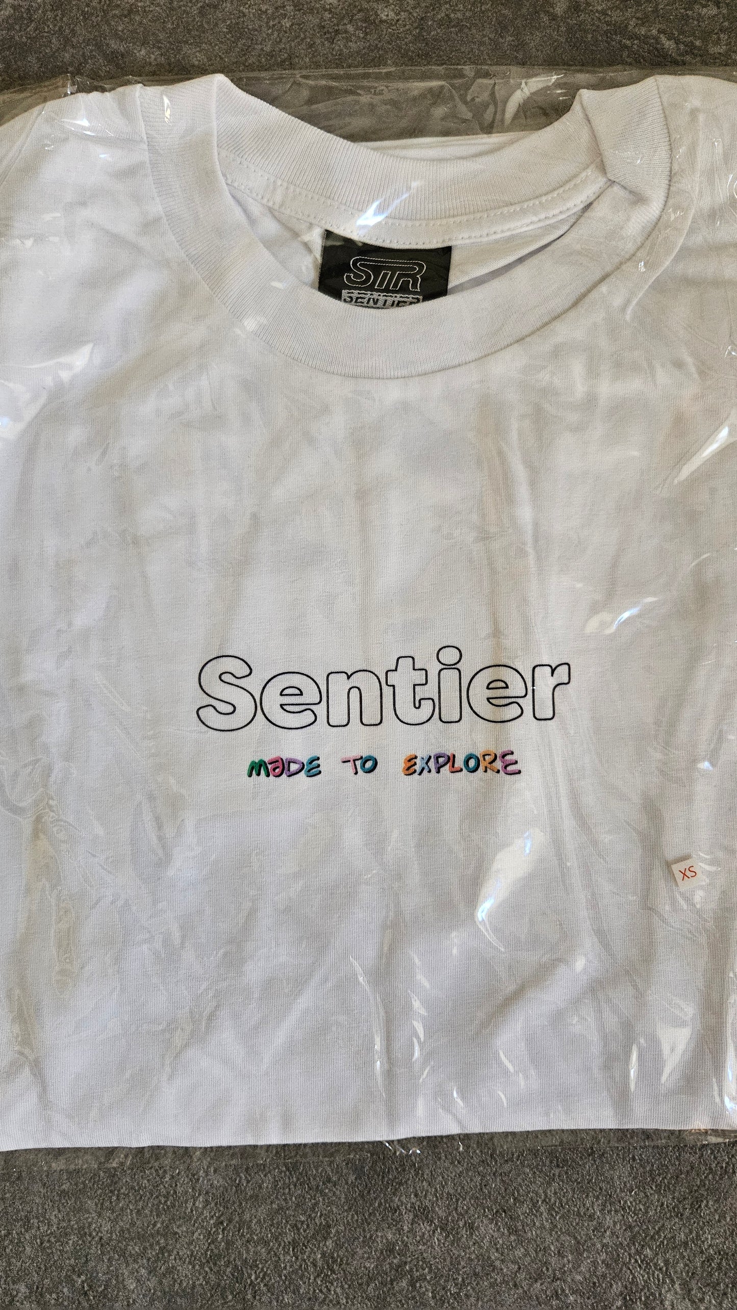 Tee-shirt made to explore multicolore blanc