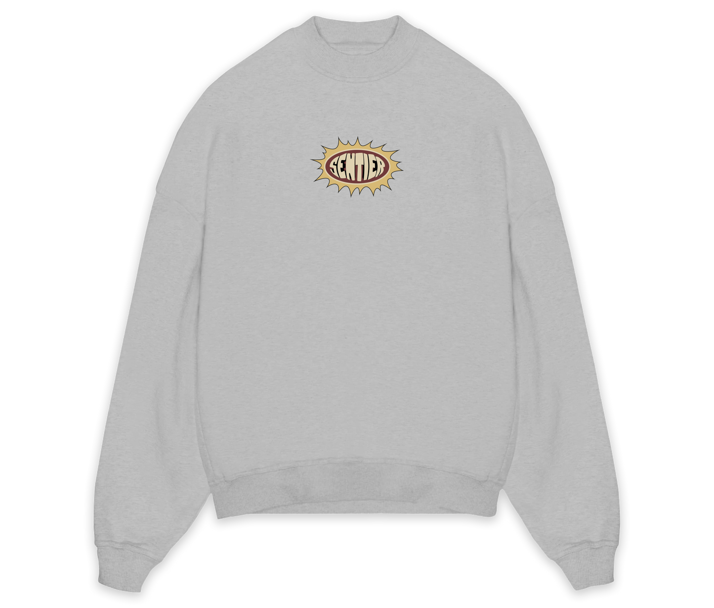 CREWNECK GRIS STR FLASH