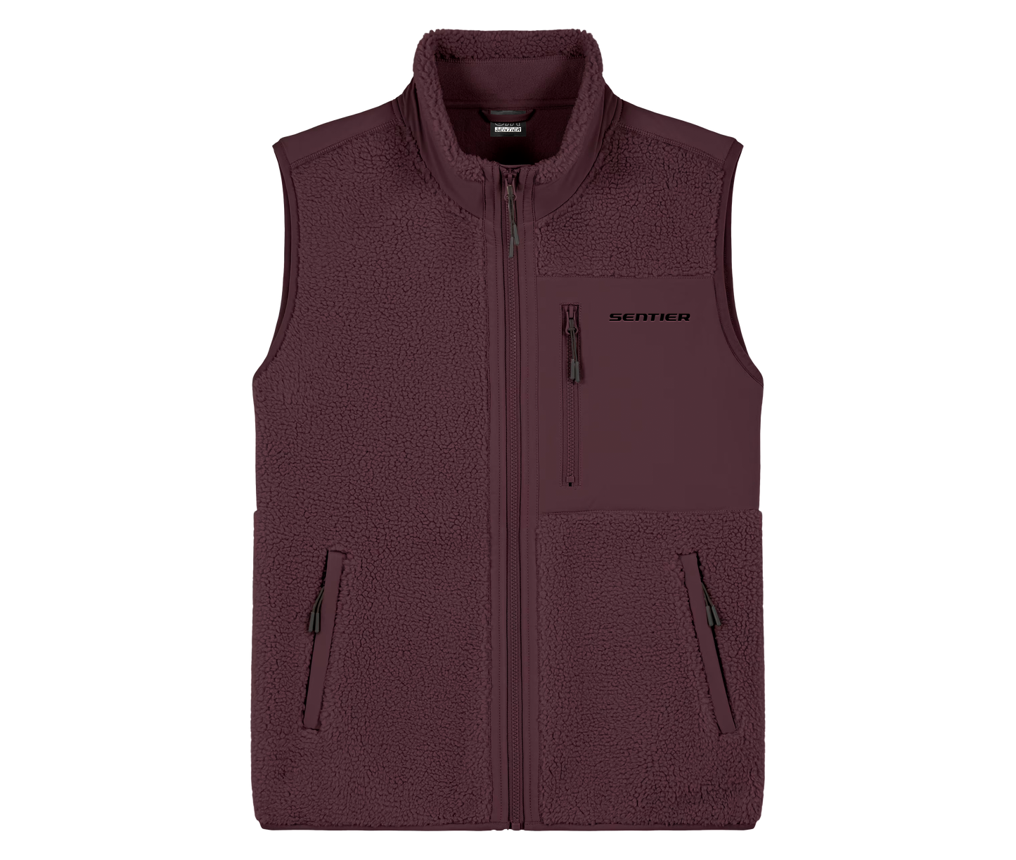 POLAIRE SANS MANCHES BORDEAUX SENTIER