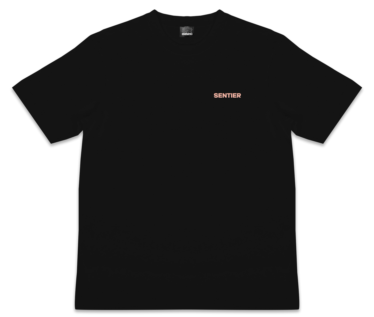 TEE-SHIRT BLUE FLOWER BLACK